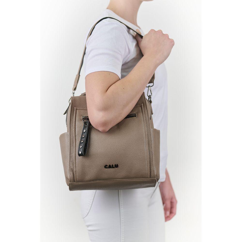 Mochila Eleanor Mediana Café Calu-6