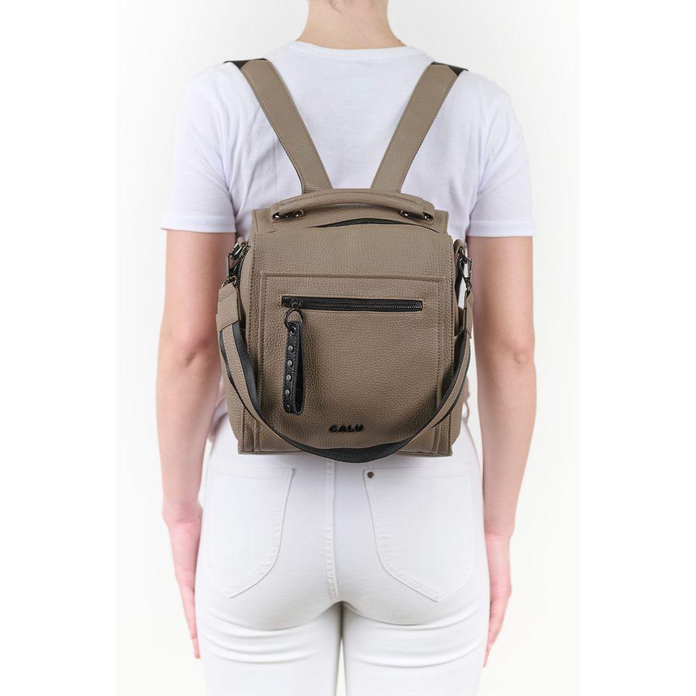 Mochila Eleanor Mediana Café Calu-7