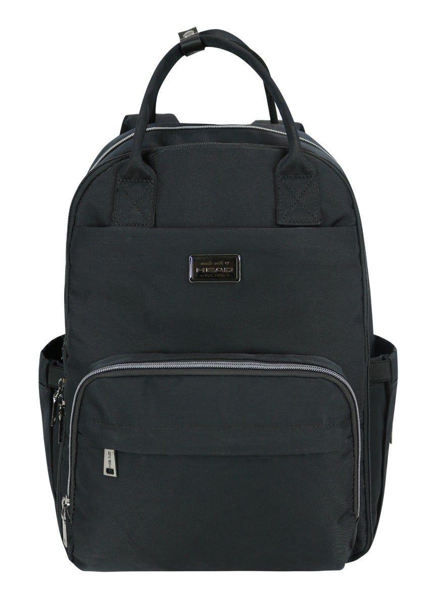 Mochila Maternal Flower Negra Head-1