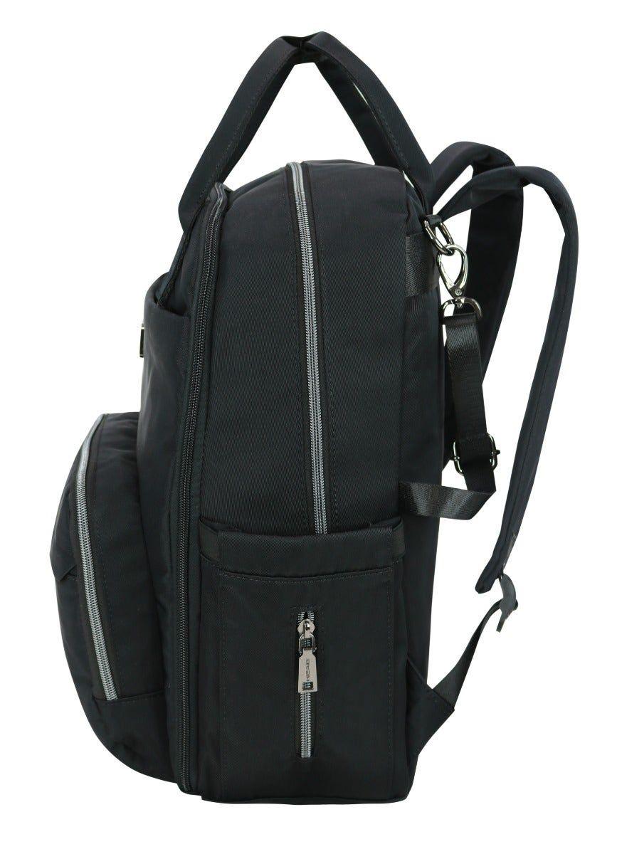 Mochila Maternal Flower Negra Head-9