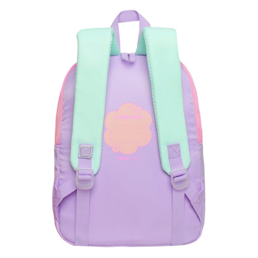 Mochila Infantil Niña Sweet Color Block Rosado Head-4