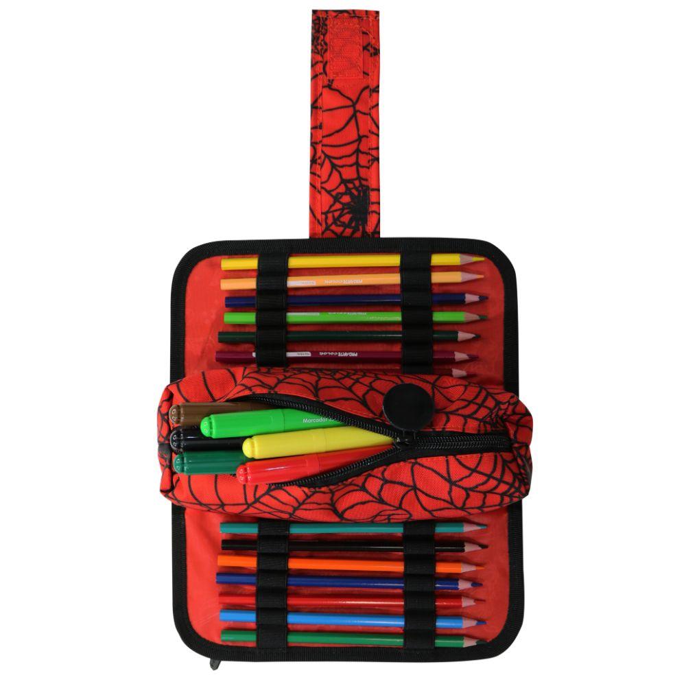 Estuche Infantil Niño Cherry Araña Rojo Head-3