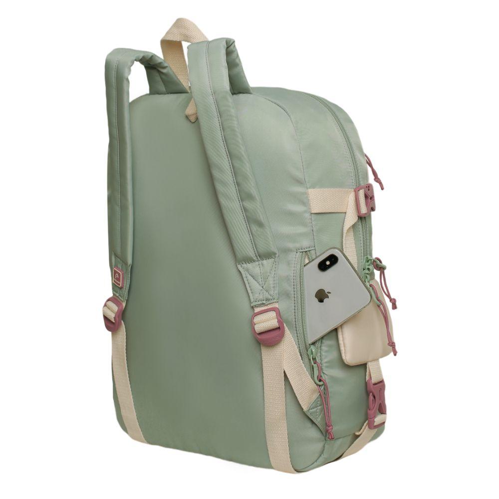 Mochila Mujer Kawaii Escalade Block Menta Morada Head-3