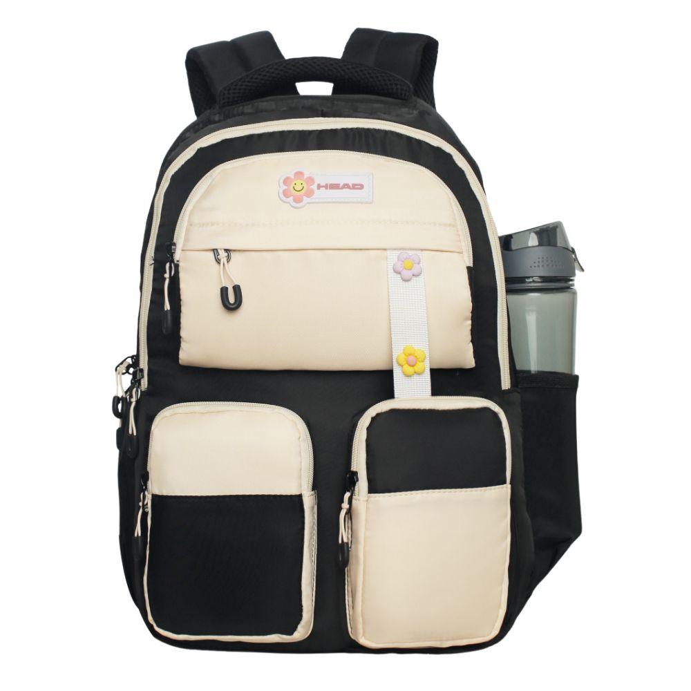 Mochila Mujer Kawaii Twist Block Negro Head-1