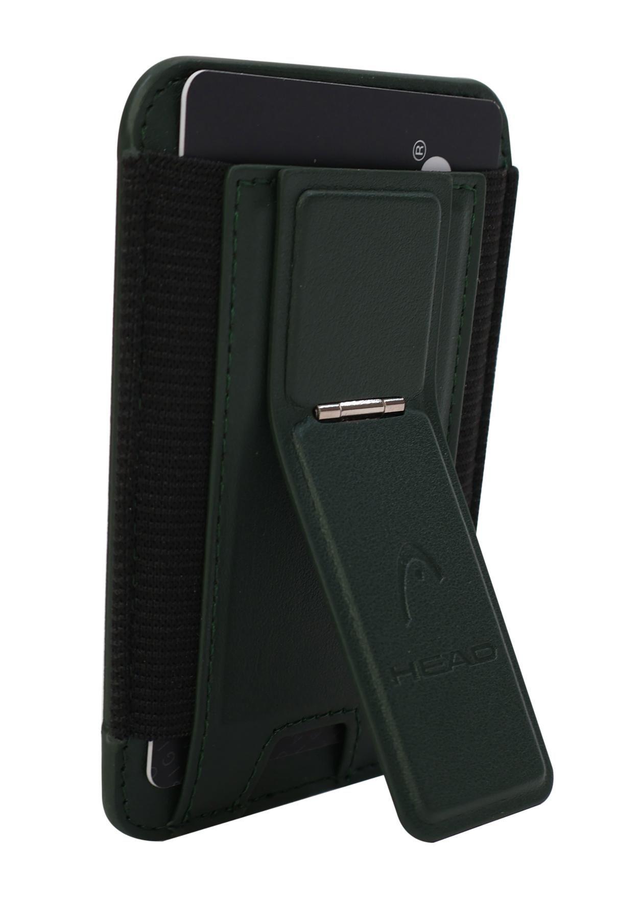 Billetera Tarjetero Elástico Magnético Boxter Verde Head-2