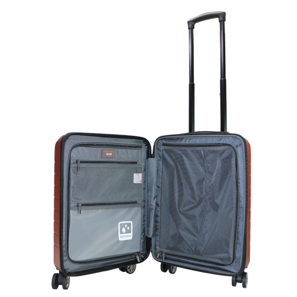 Maleta Cabina Amsterdam S 10 Kilos Expandible Cobre Head-2