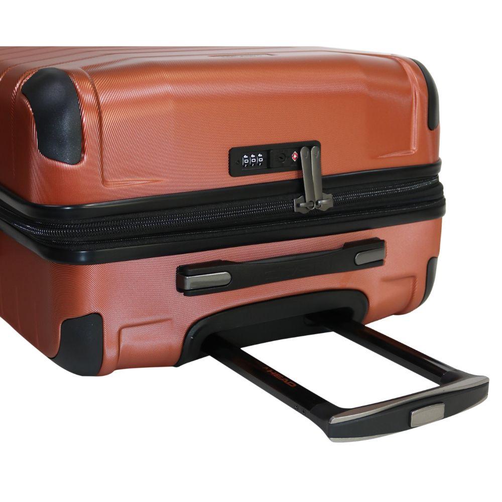 Maleta Cabina Amsterdam S 10 Kilos Expandible Cobre Head-3