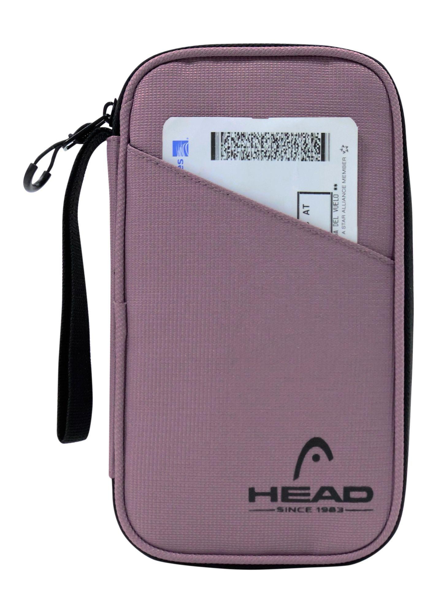 Porta Pasaporte Organizador Documentos Miles Rosado Head-3