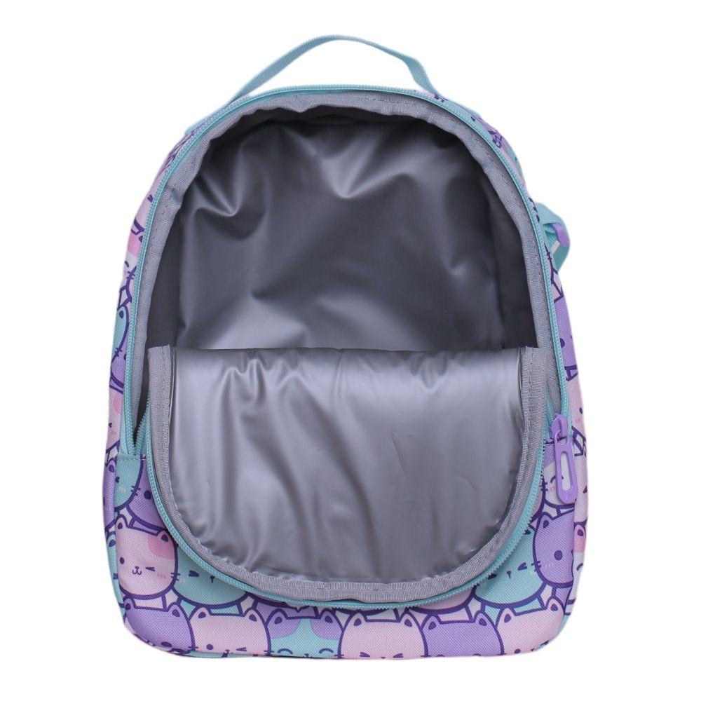 Lonchera Térmica Grey Gato Pastel Lila Head-1