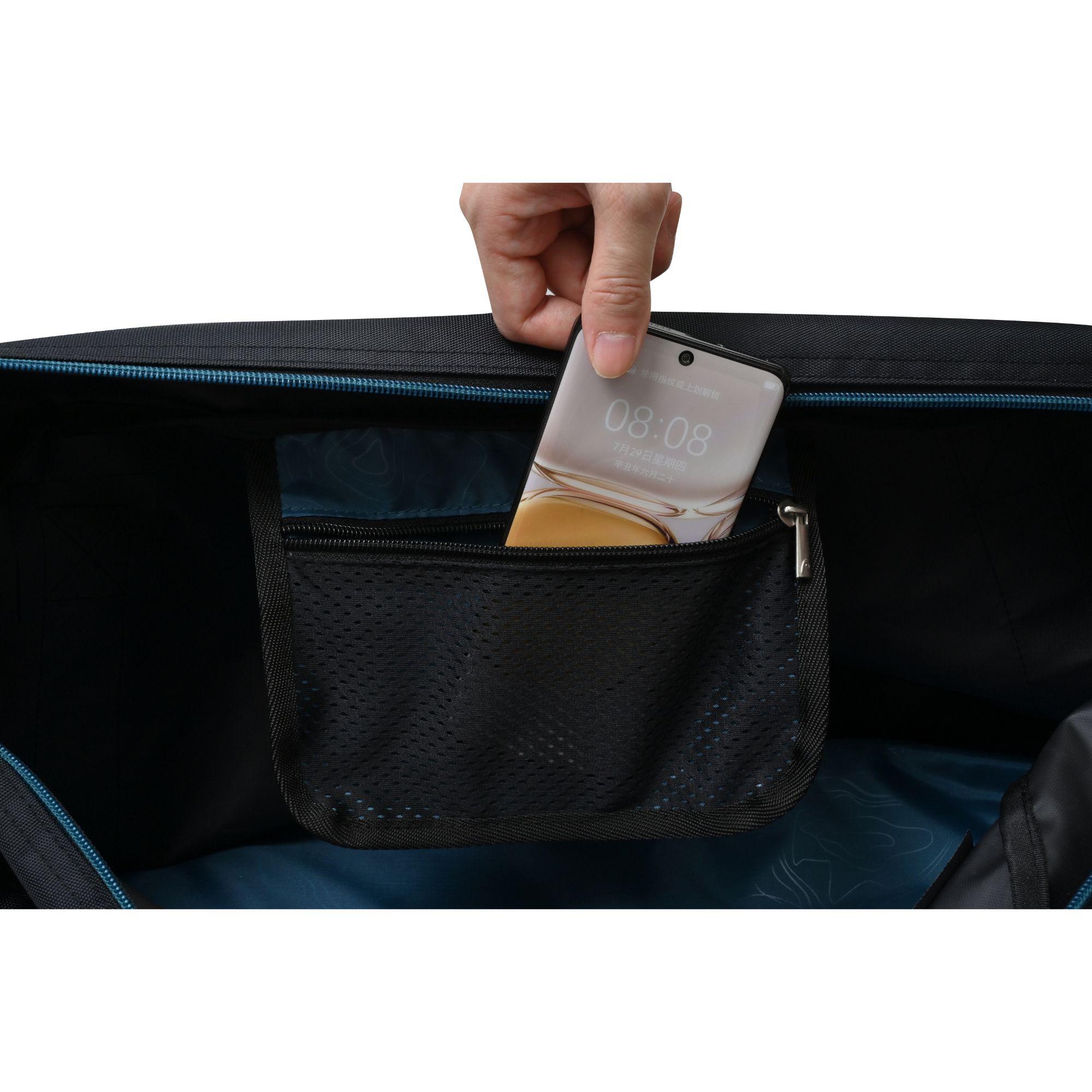 Bolso Deportivo Pilot 55 Gris Petroleo Head-2