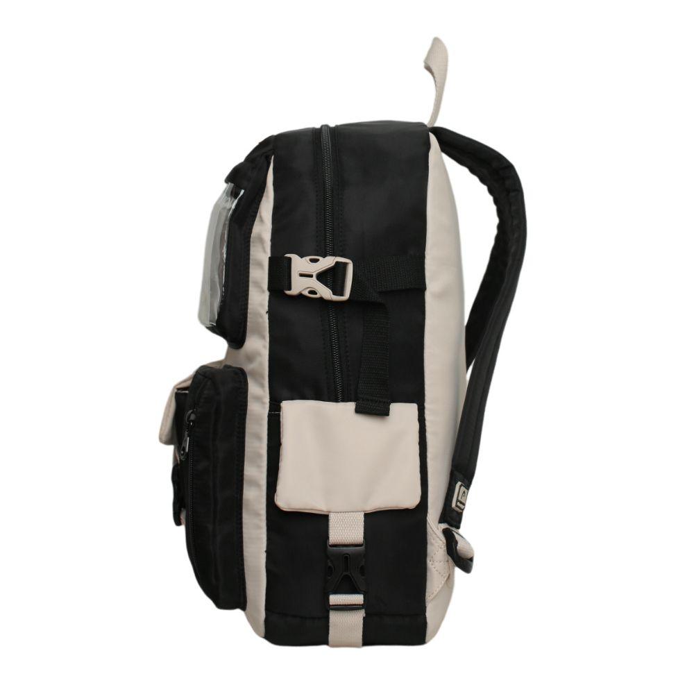 Mochila Mujer Kawaii Fusion Color Block Negro Head-4