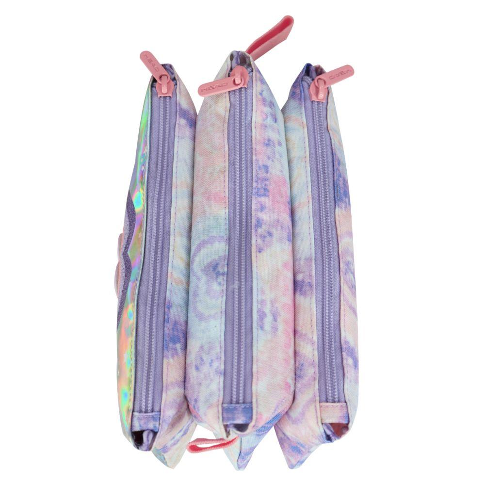 Estuche Escolar Celerio Tie Dye Heart Lila Head-4