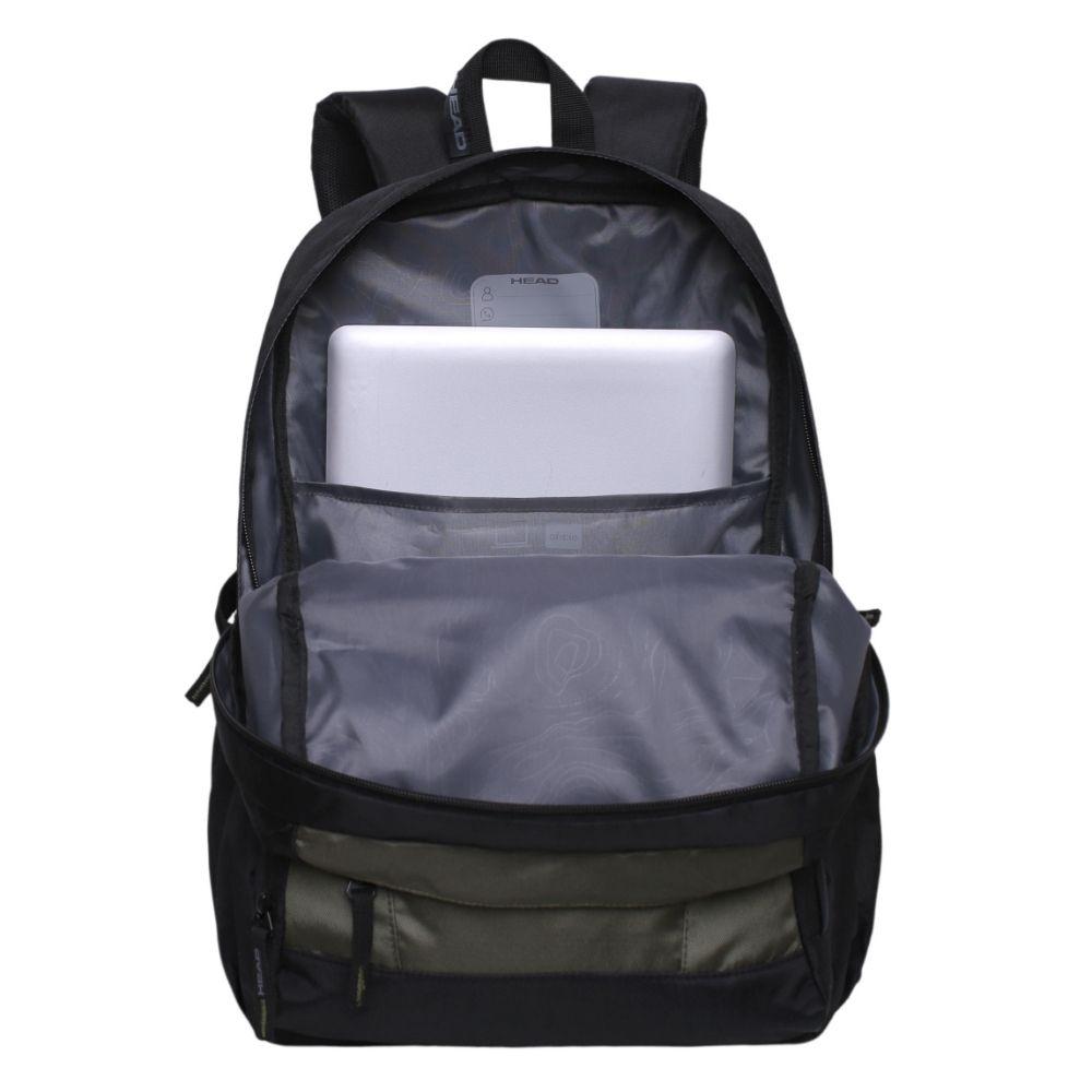 Mochila Notebook Daytona Negro Verde Head-2
