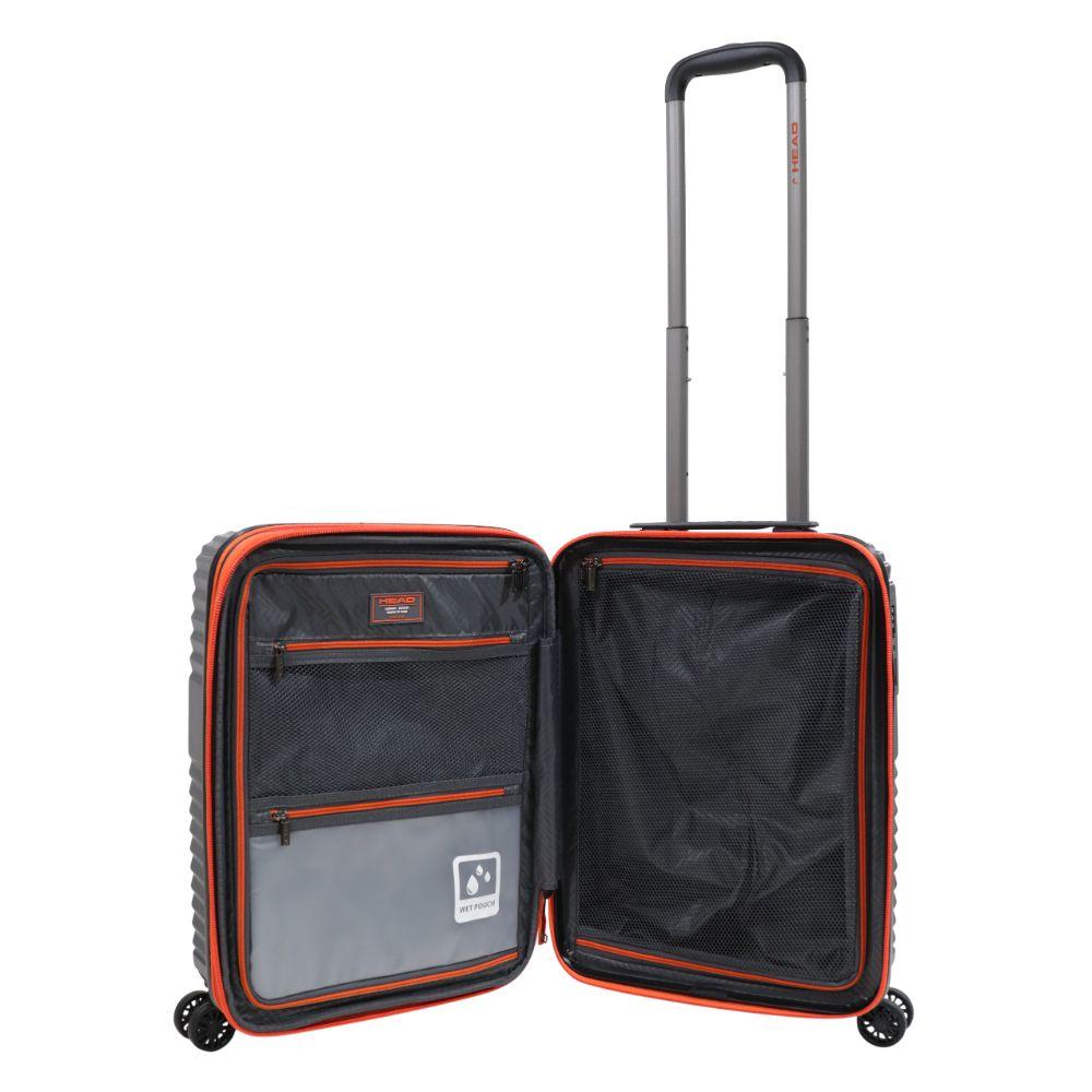 Maleta New Tokio Cabina 10 Kilos Expandible TSA Gris Head-2