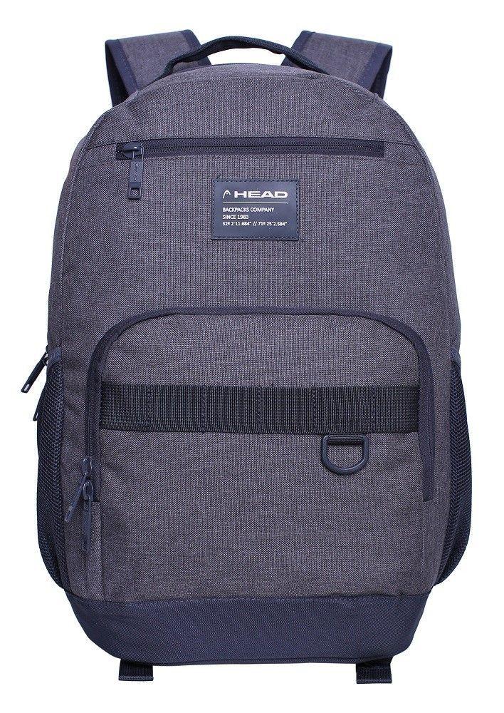 Mochila Porta Laptop Huracan Gris Melange Head   -1