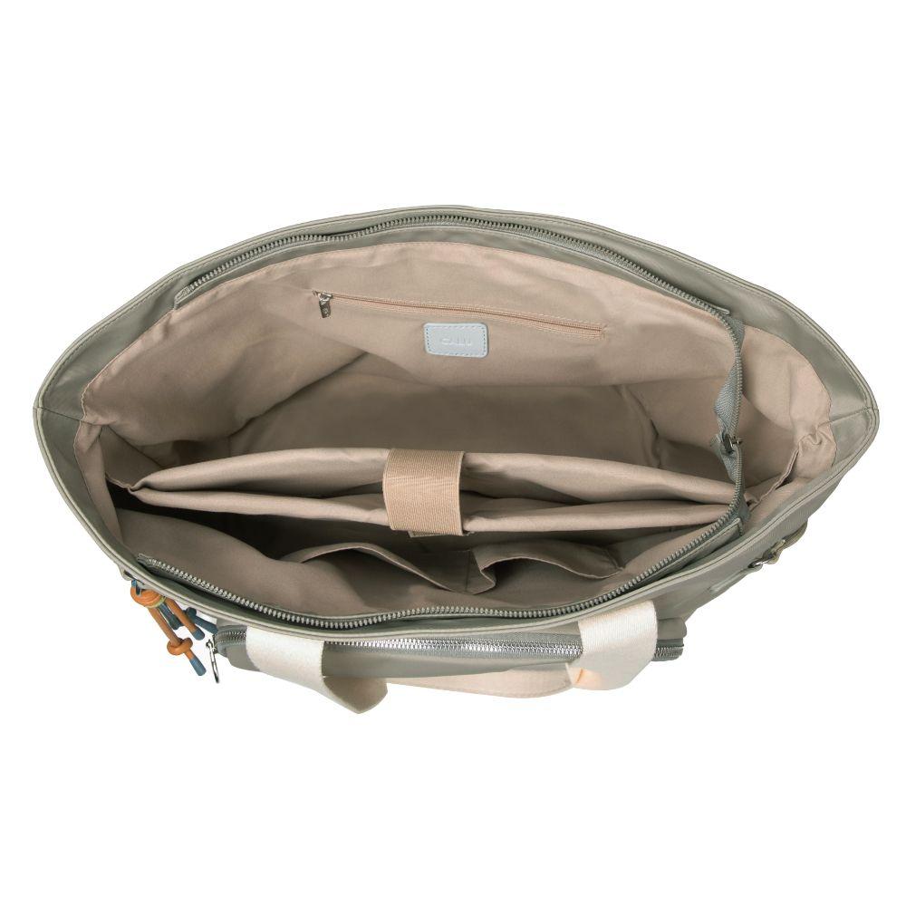 Cartera Tote Amplia Ginger Dusty Verde Calu-2