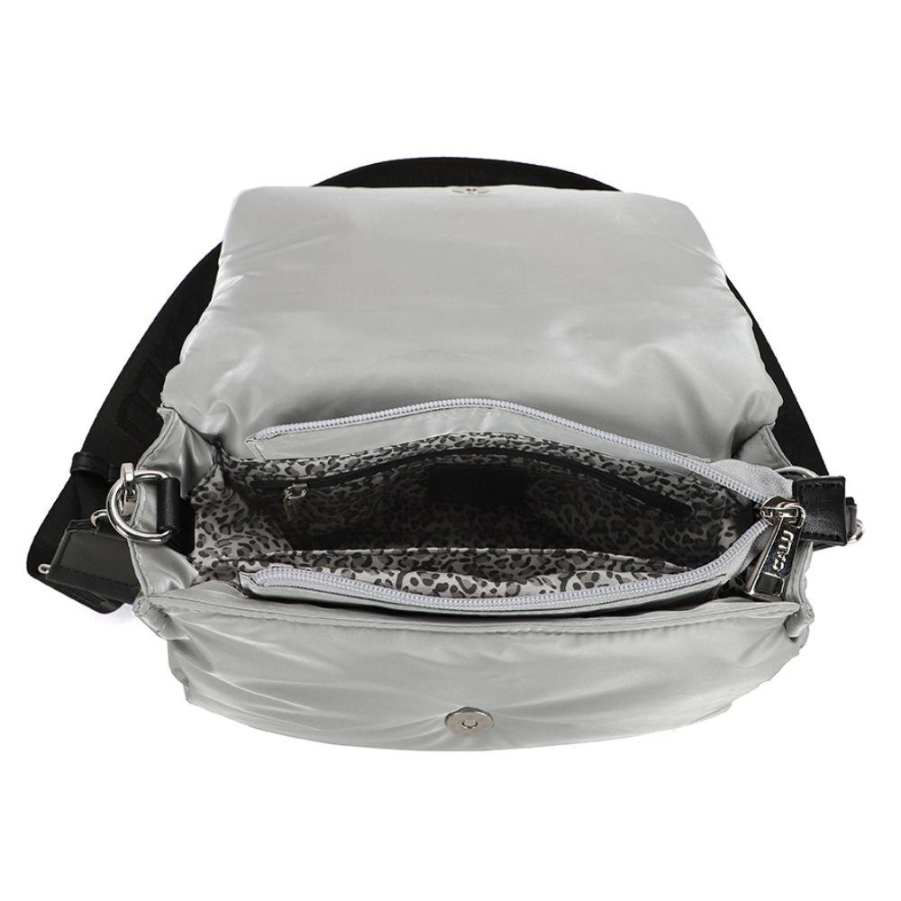 Cartera Bandolera Kate Plata Calu-3