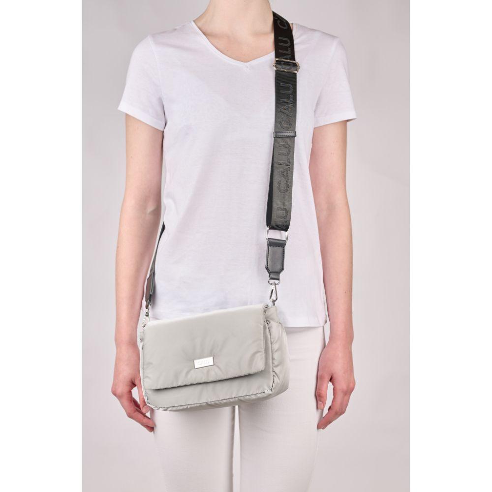 Cartera Bandolera Kate Plata Calu-6