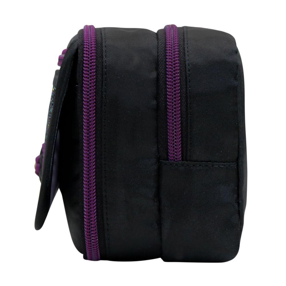 Estuche Mujer Pencil Kawaii Glitter Negro Head-5