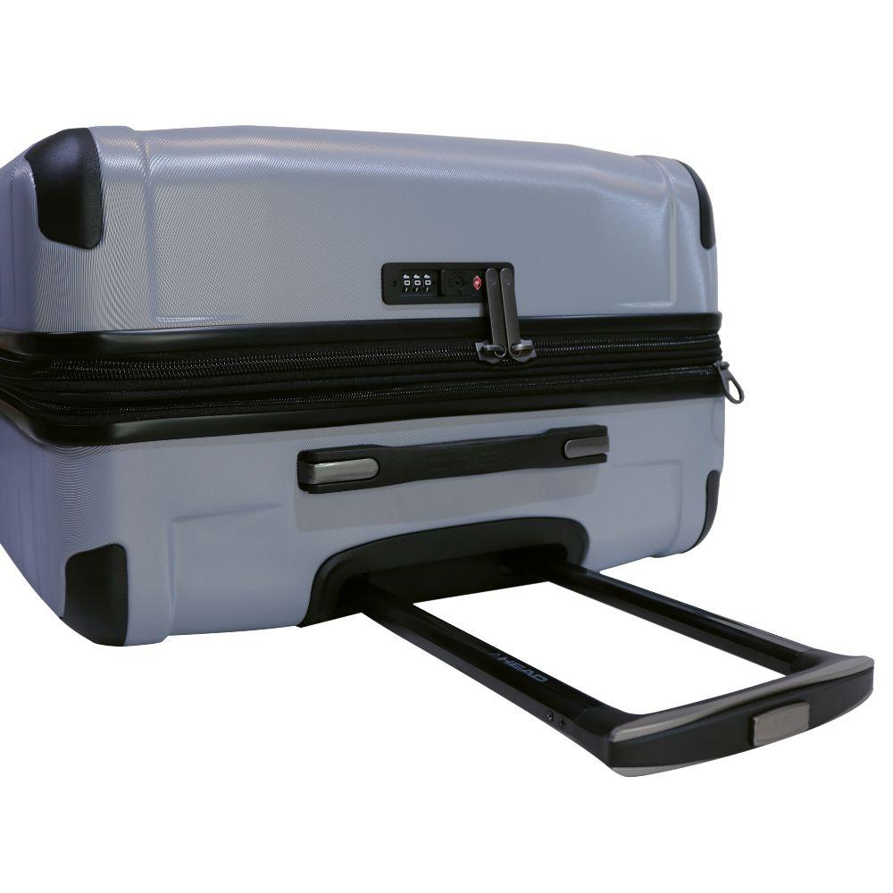 Maleta Viaje Amsterdam Mediana Expandible Plata Head-3