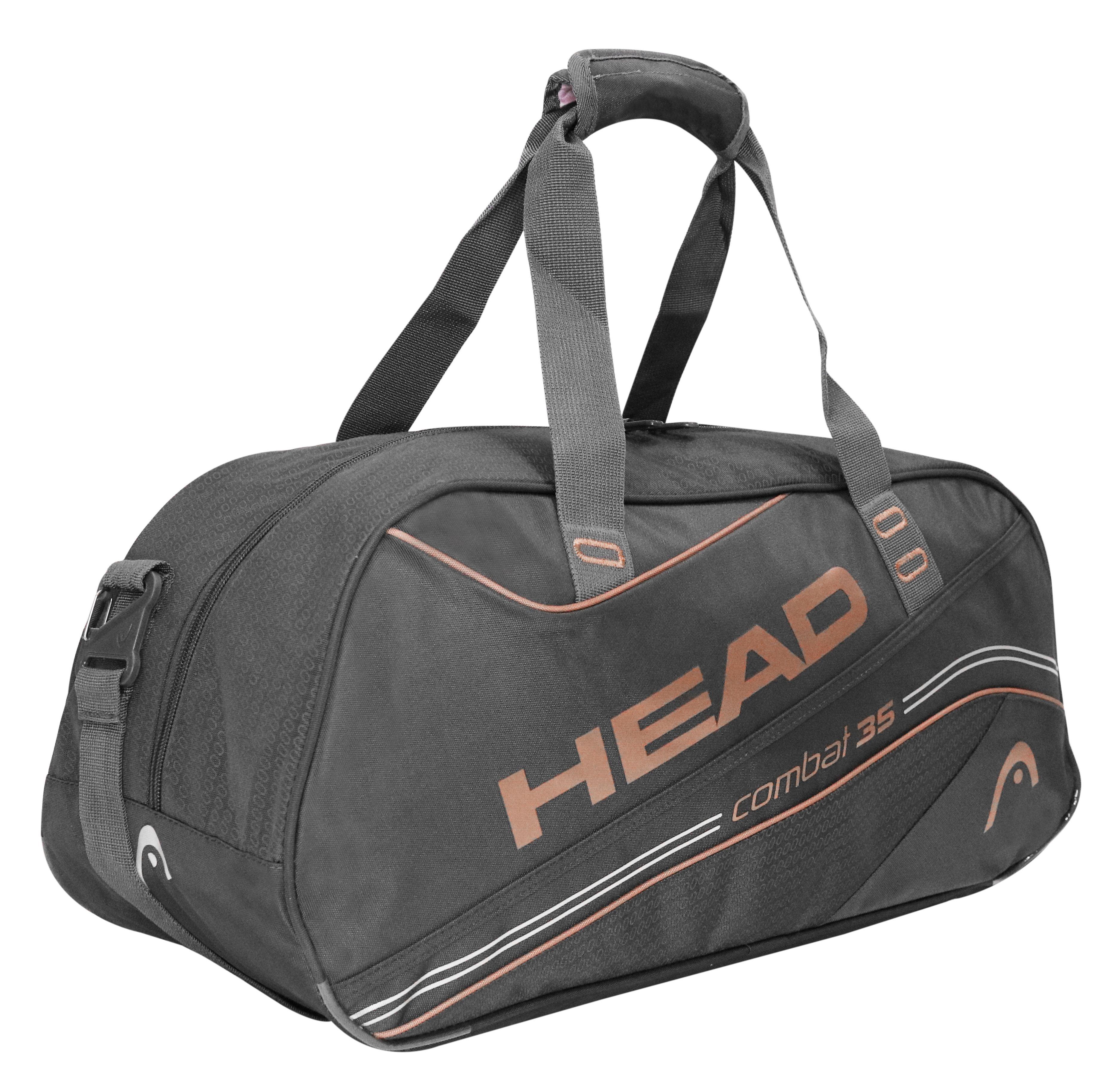 Bolso Deportivo New Combat 35 Negro Gris Head-0