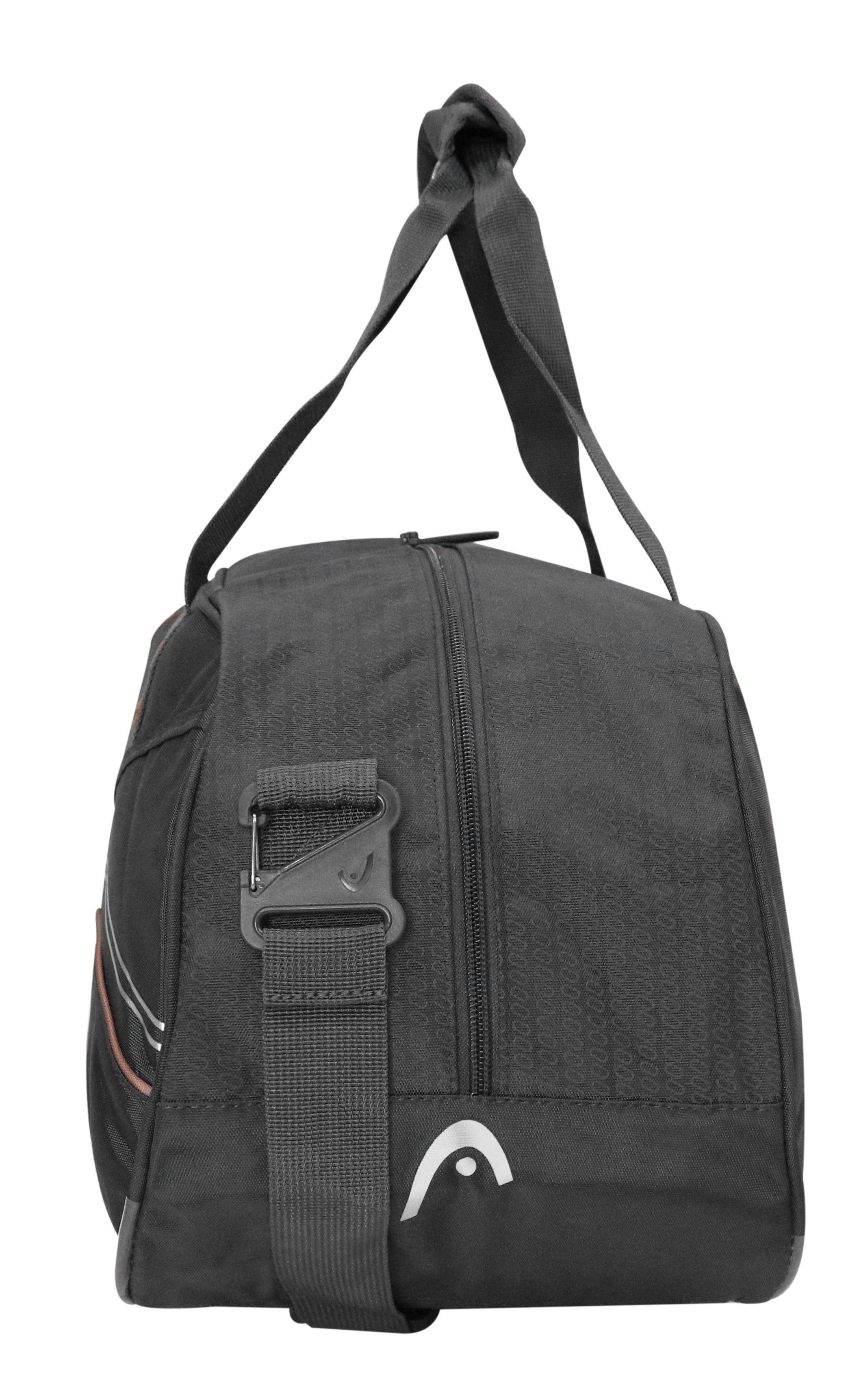 Bolso Deportivo New Combat 35 Negro Gris Head-3