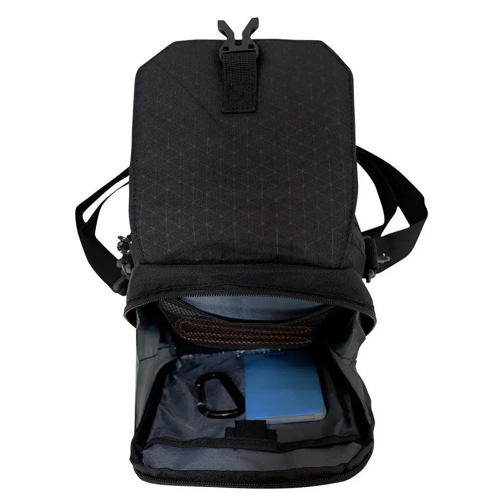 Bolso Porta Documentos Boxing Rombos Negro Head-3