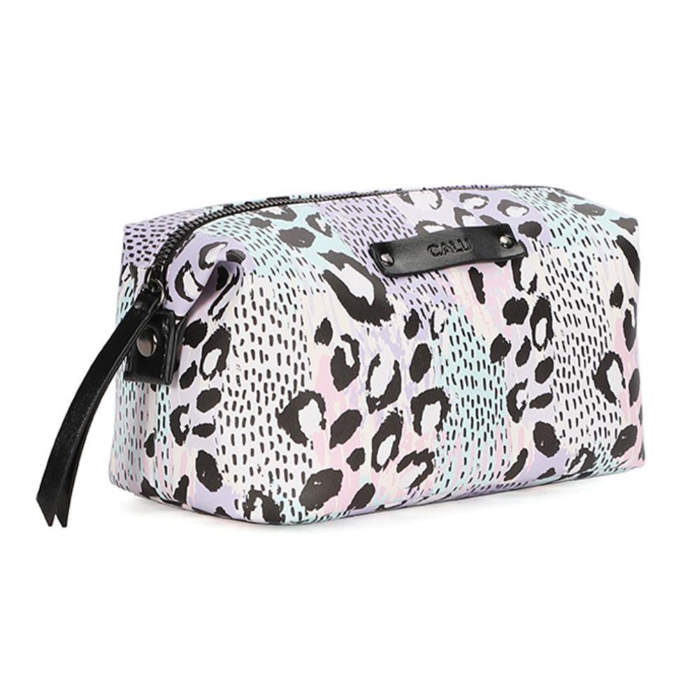 Neceser Cosmetiquero Noah Animal Print Lila Calu-0