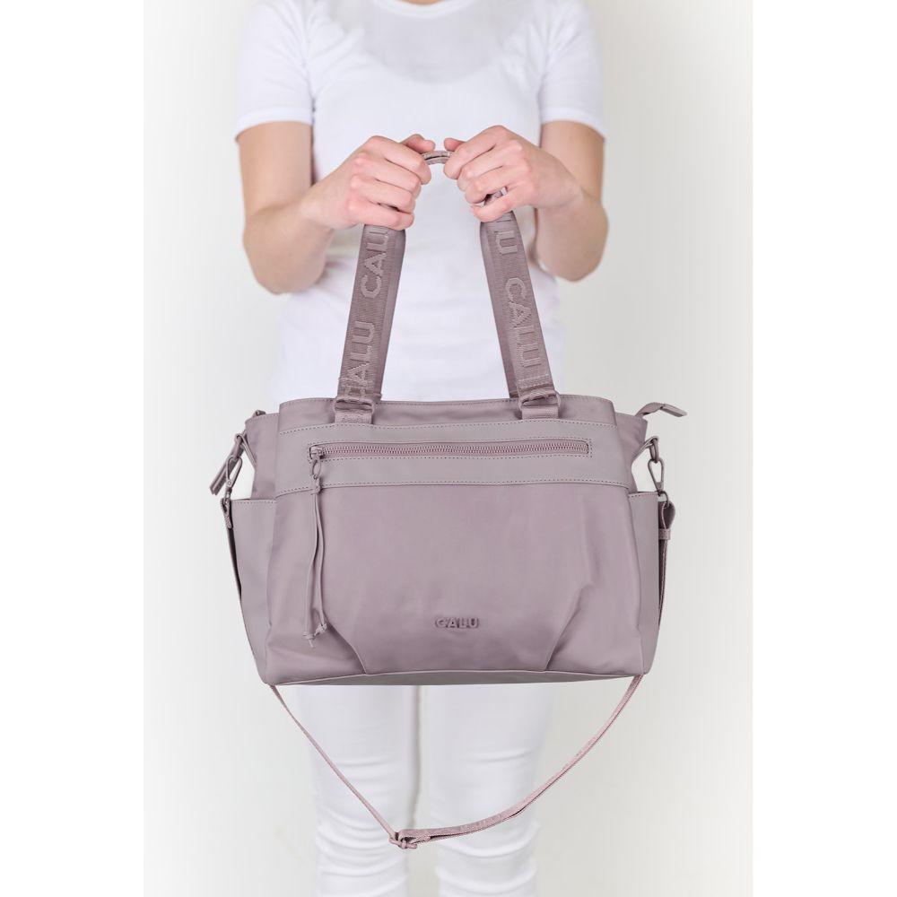 Cartera Bolso Shimmer Doble Uso Malva Calu-7