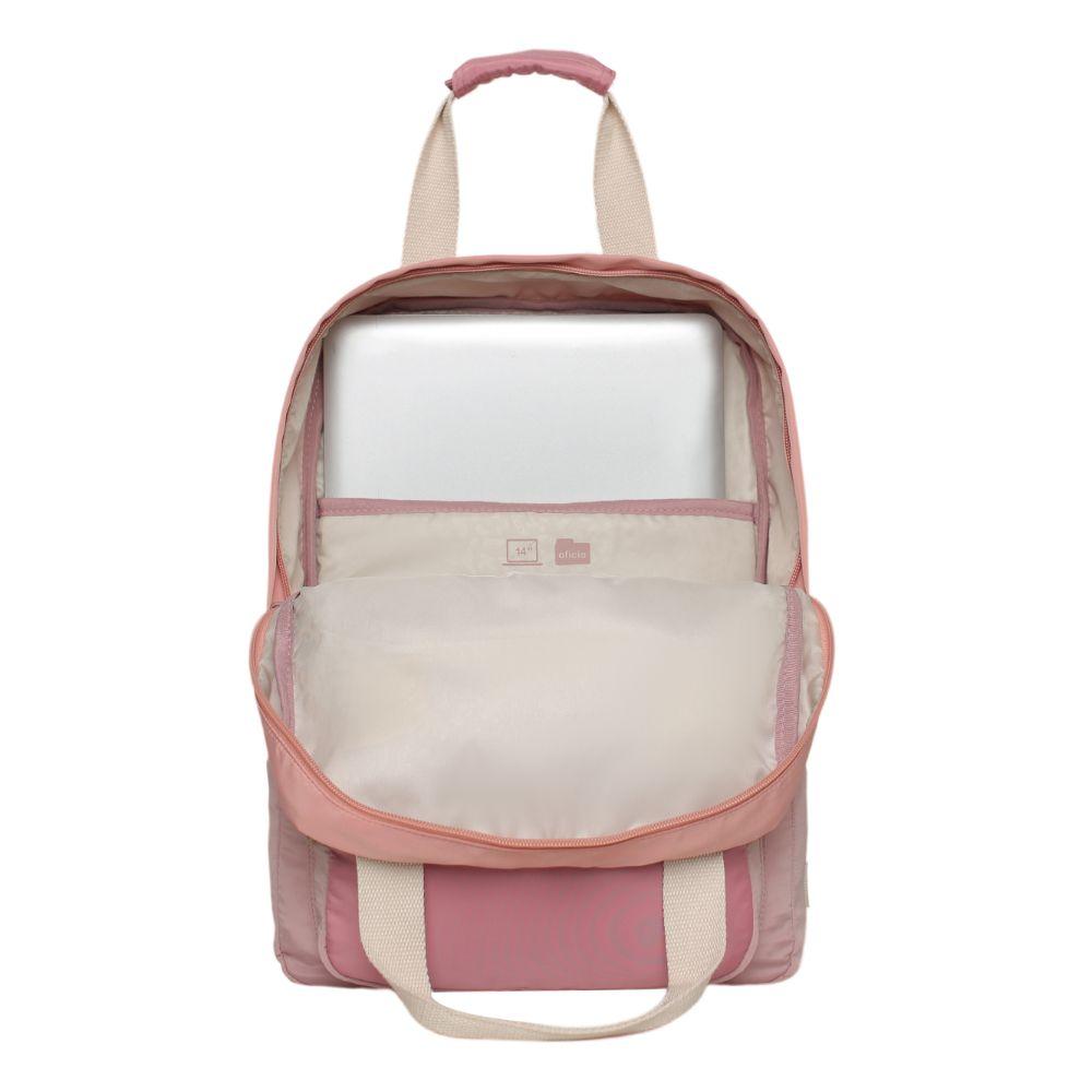 Mochila Urbana Mujer Element Color Block Rosado Head-2