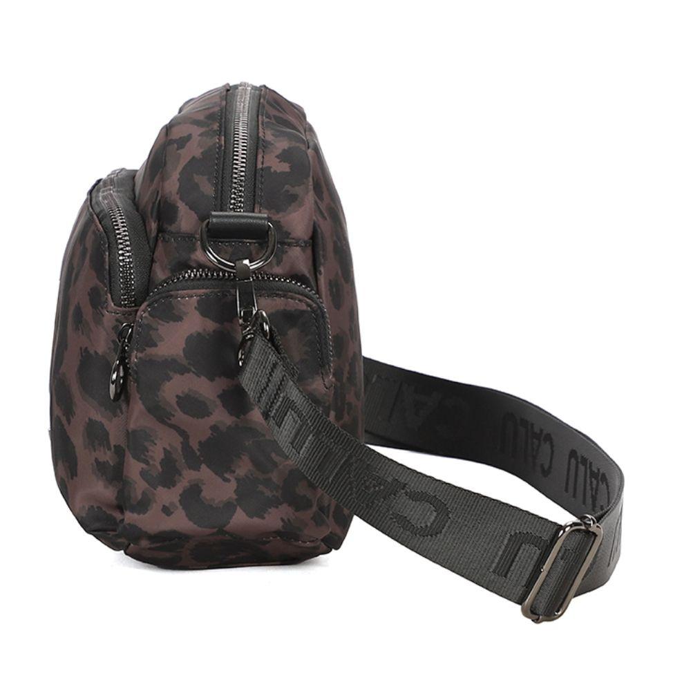 Cartera Bandolera Lavanda Animal Print Café Calu-4