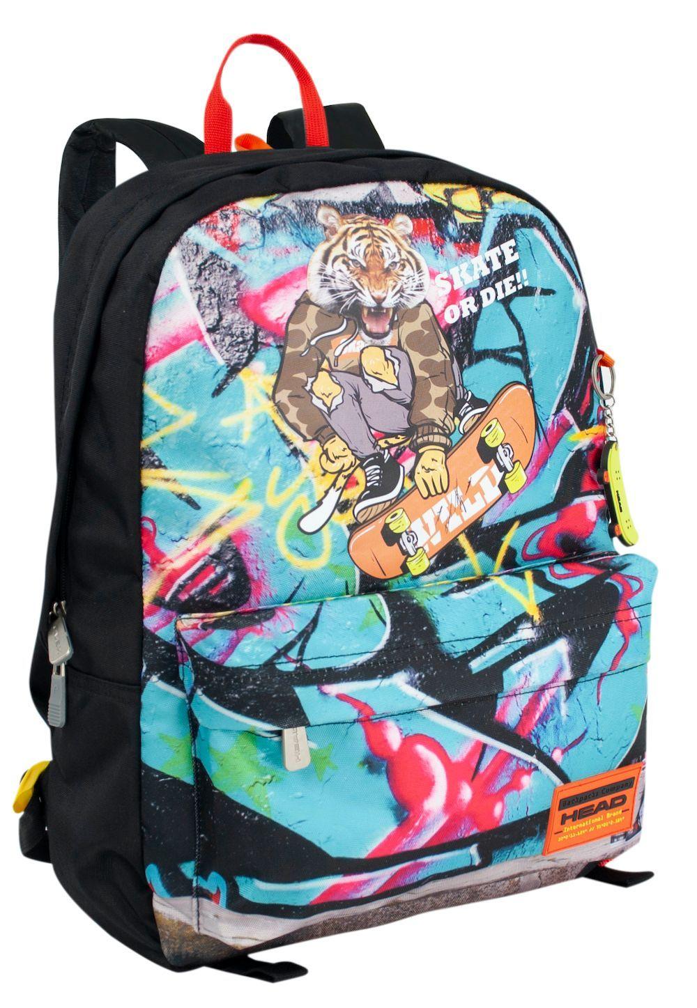 Mochila Infantil Play 20 Skate Negro Head-0