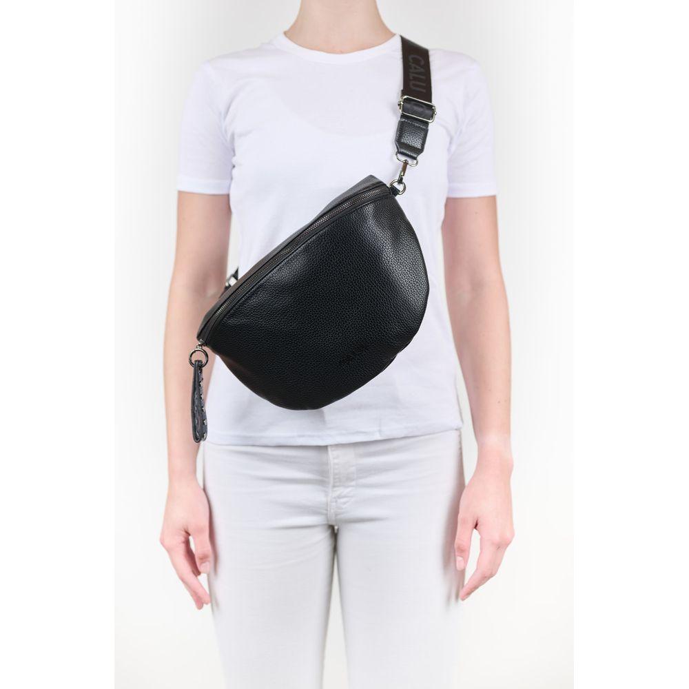 Banano Moda Frankie PU Negro Calu-6