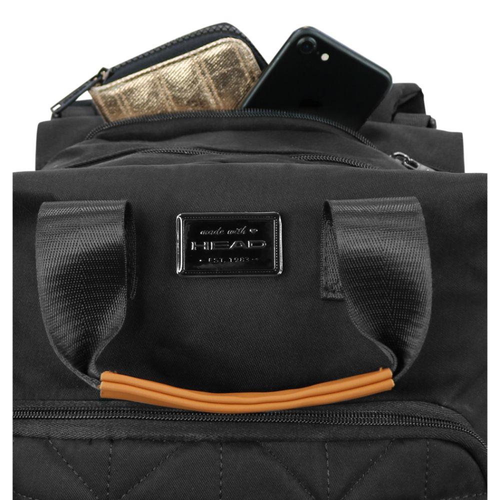 Mochila Pañalera Maternal New Bloom Negro Head-3