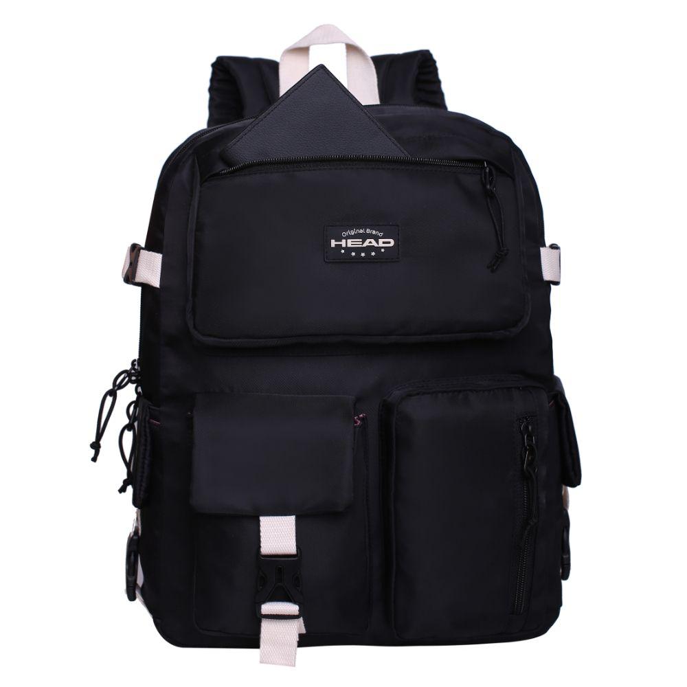 Mochila Mujer Escalade Negro Blanco Head-2