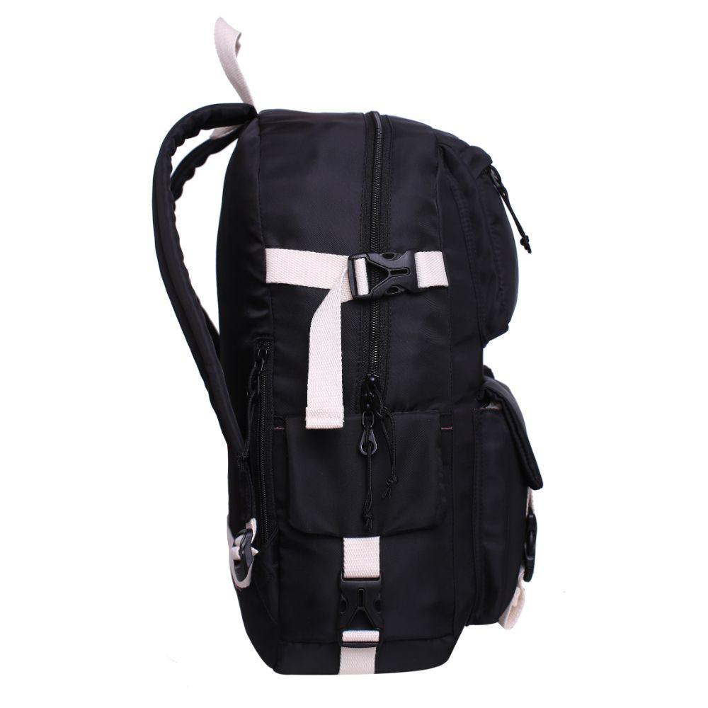 Mochila Mujer Escalade Negro Blanco Head-3