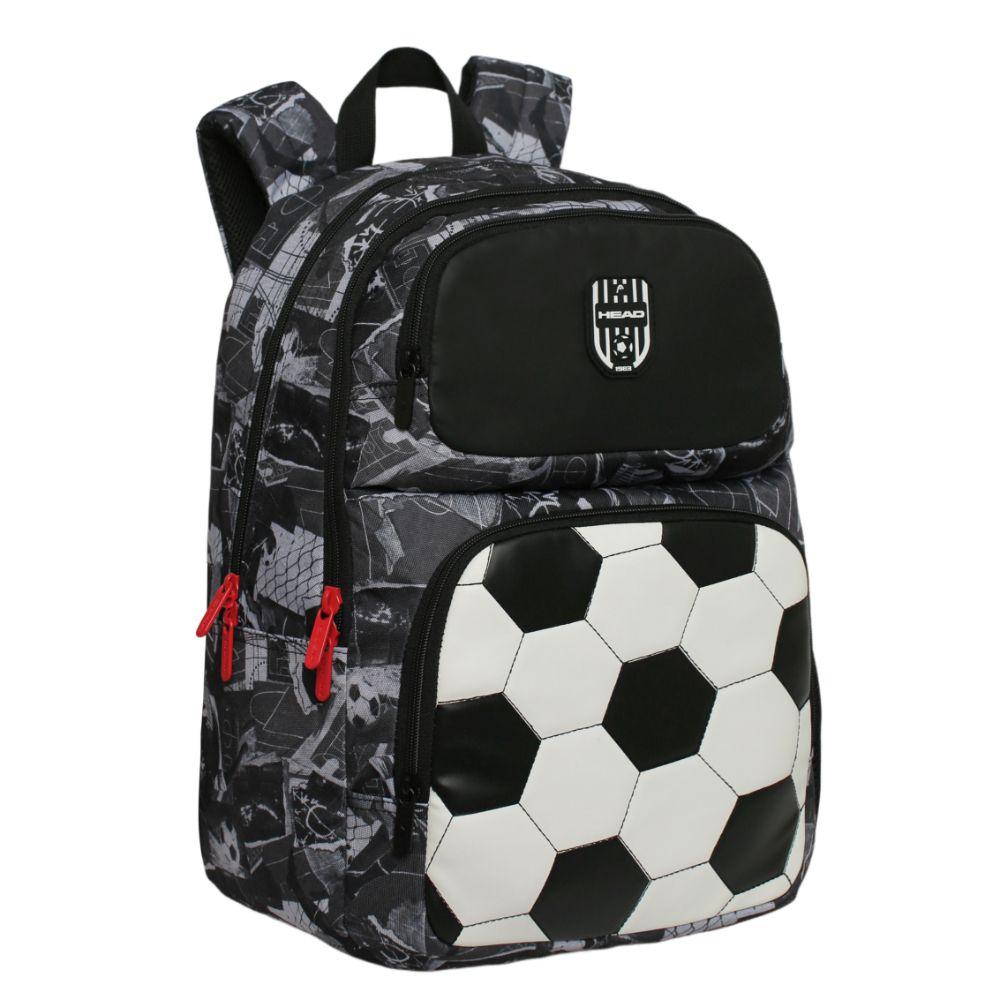 Mochila Infantil Niño Fantasy Futbol Negra Head-0