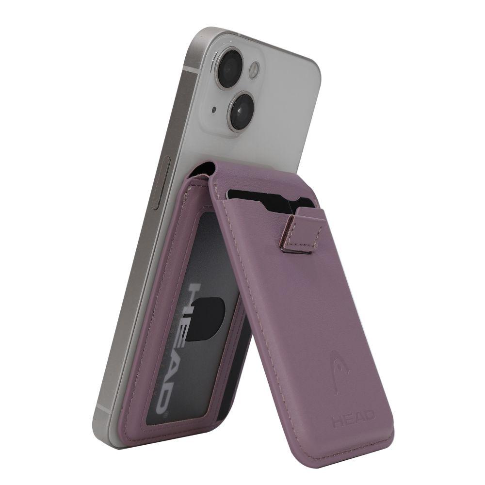Billetera Tarjetero Magnético Vantage Premium Malva Head-3