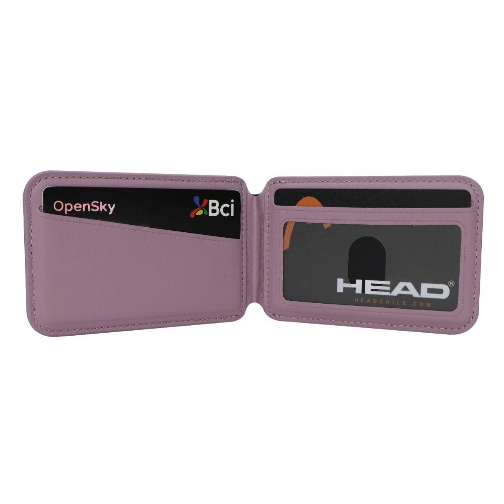 Billetera Tarjetero Magnético Vantage Premium Malva Head-6