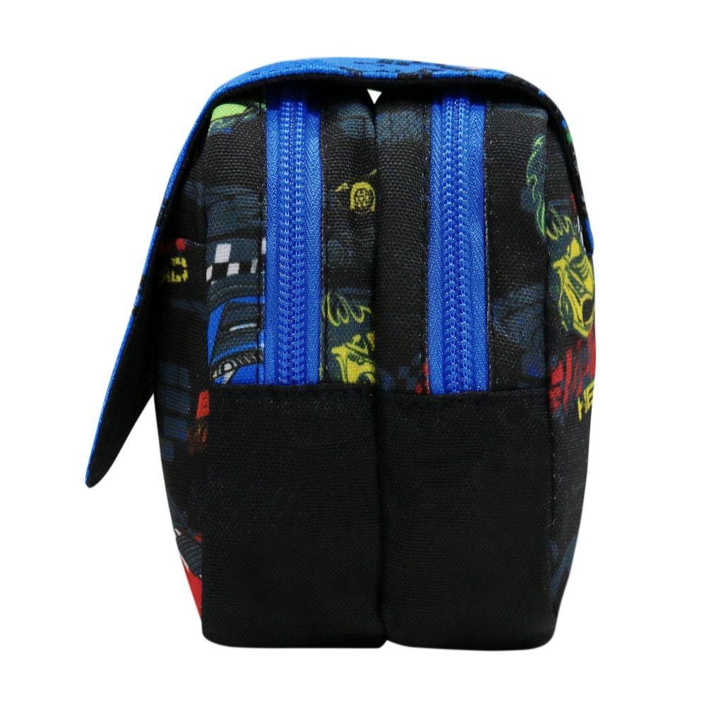 Estuche Infantil Niño Eraser Speed Car Negro Head-3