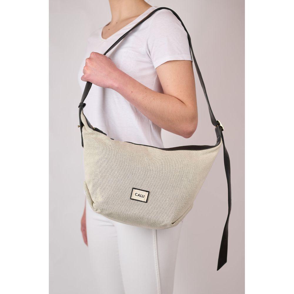 Cartera Bandolera Textura Ainhoa Negro Calu-5