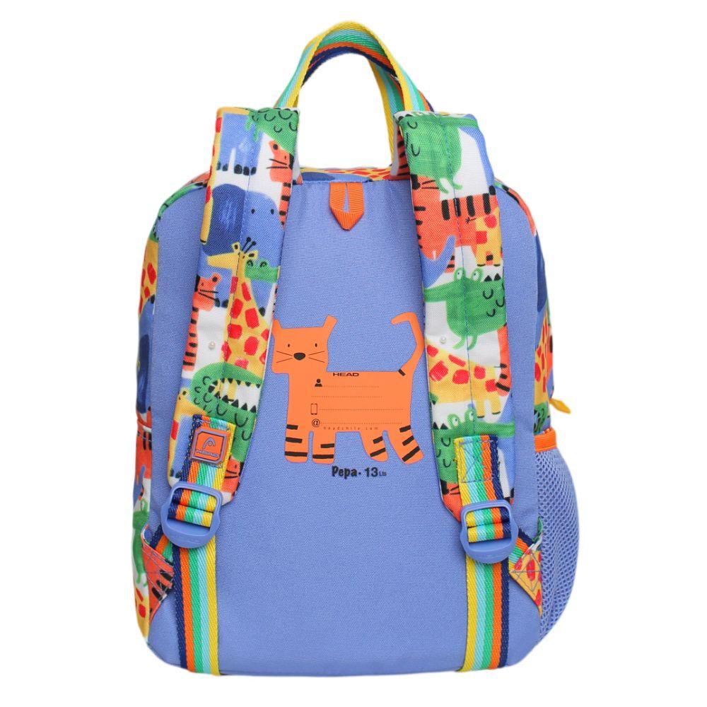 Mochila Infantil Niño Pepa Jungle Azul Head-4