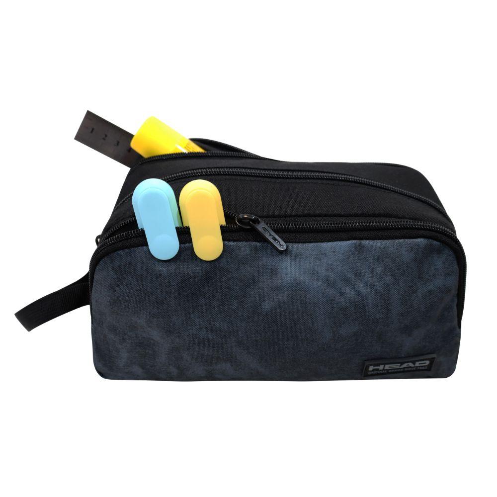 Estuche Infantil Niño Atos Stone Gris Negro Head-2