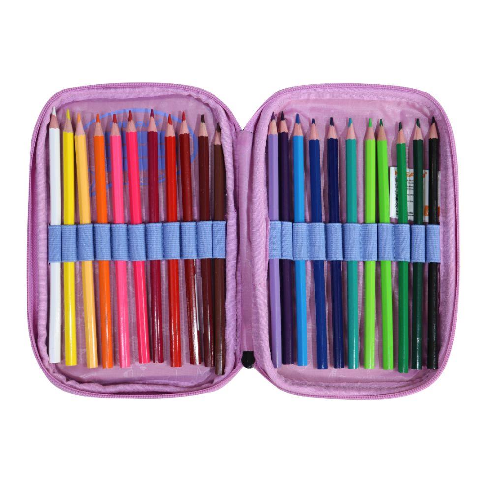 Estuche Infantil Niña Rígido Box Space Cat Negro Head-2