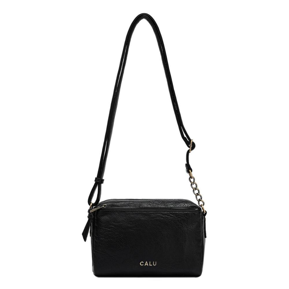 Cartera Mediana Elegante Pixie Negro Calu-2