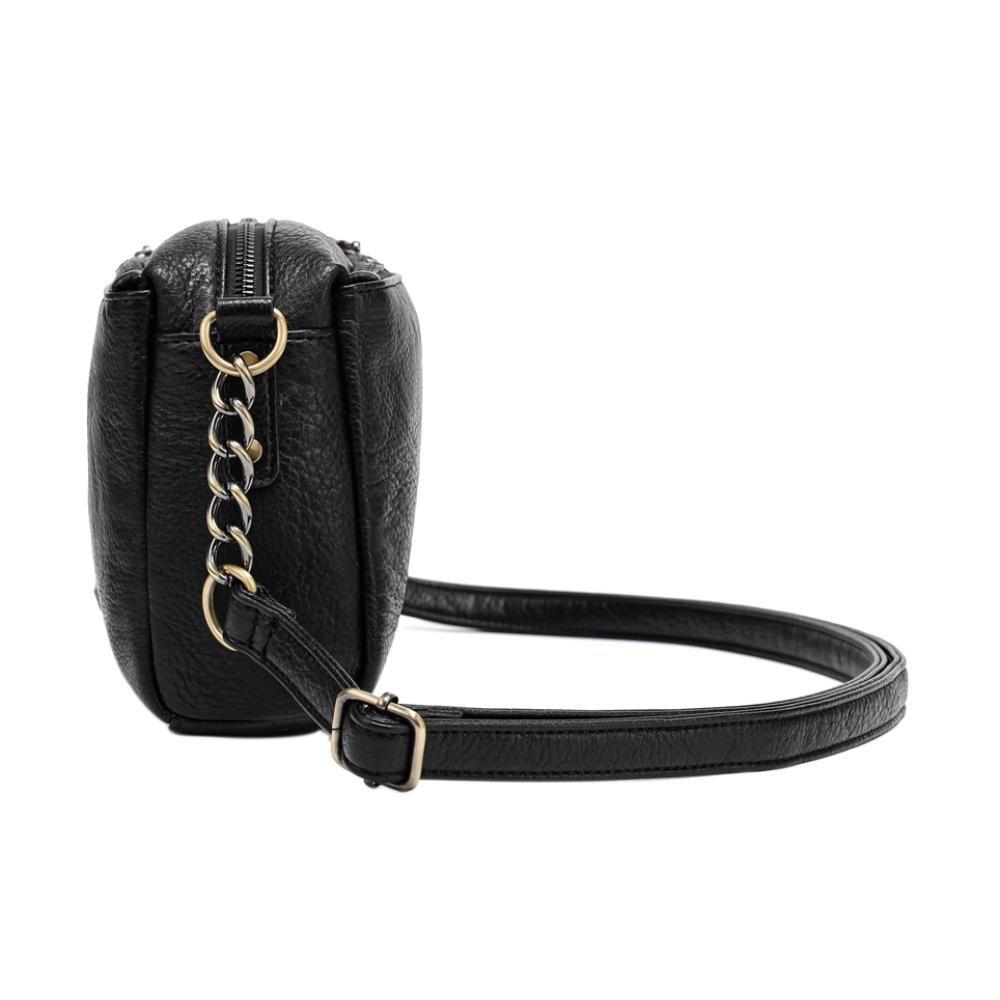 Cartera Mediana Elegante Pixie Negro Calu-4