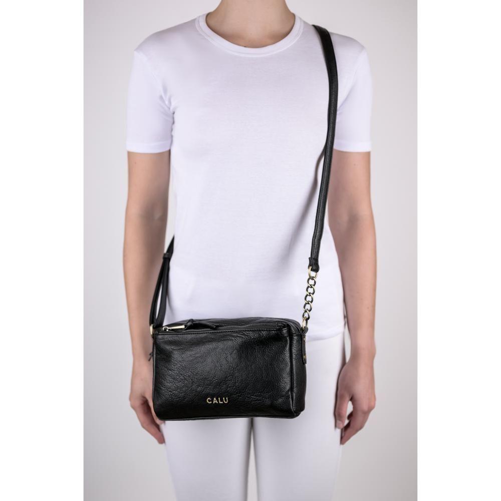 Cartera Mediana Elegante Pixie Negro Calu-6