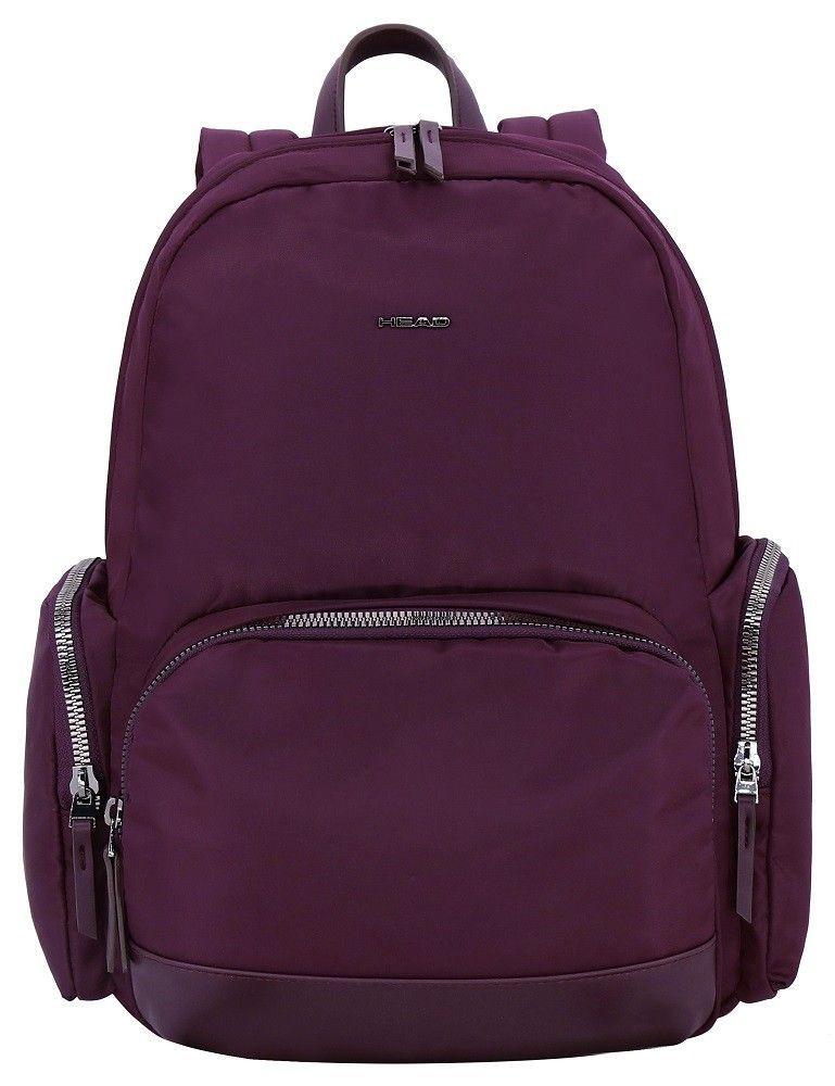 Cartera Mochila Ejecutiva Gold Burdeo Mujer Head   -1