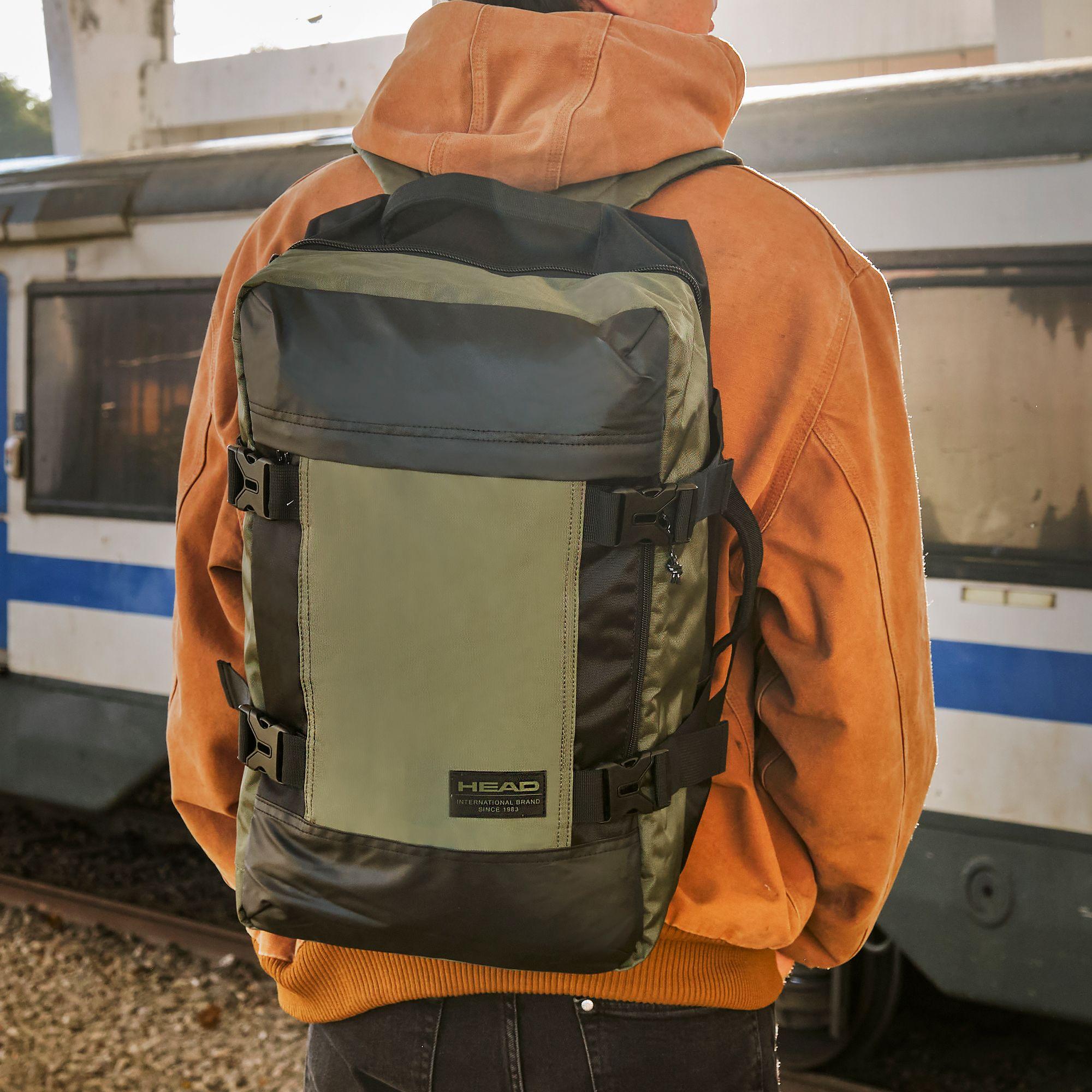 Bolso Mochila Viaje Maverick New Verde Militar Head-6