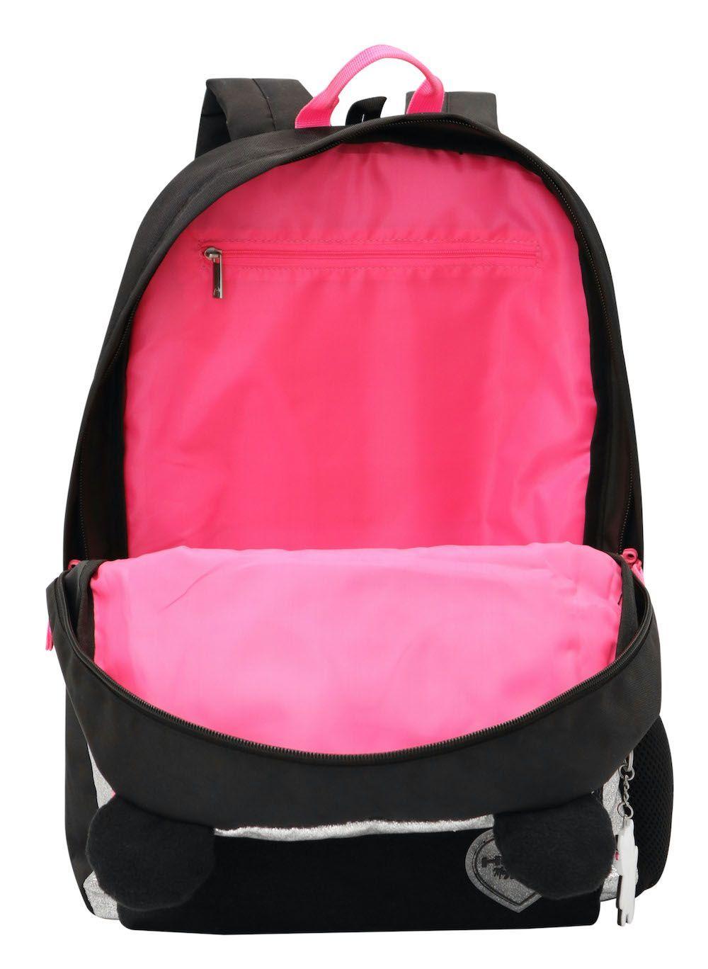 Mochila Play Panda Glitter Blanco Head-5